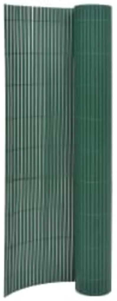 vidaXL Tuinafscheiding dubbelzijdig 90x400 cm groen
