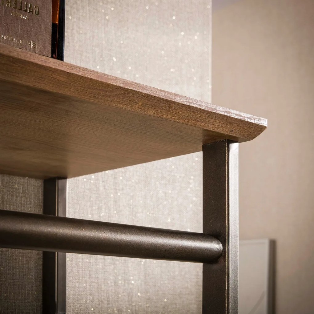 Stalen Kapstok Met Eikenhoutlook Plank