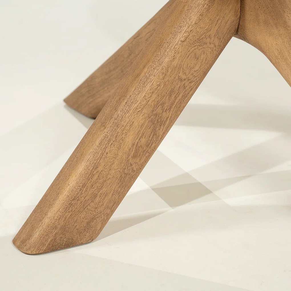 Eettafel Kruispoot Eiken 260 - 260 X 110cm.