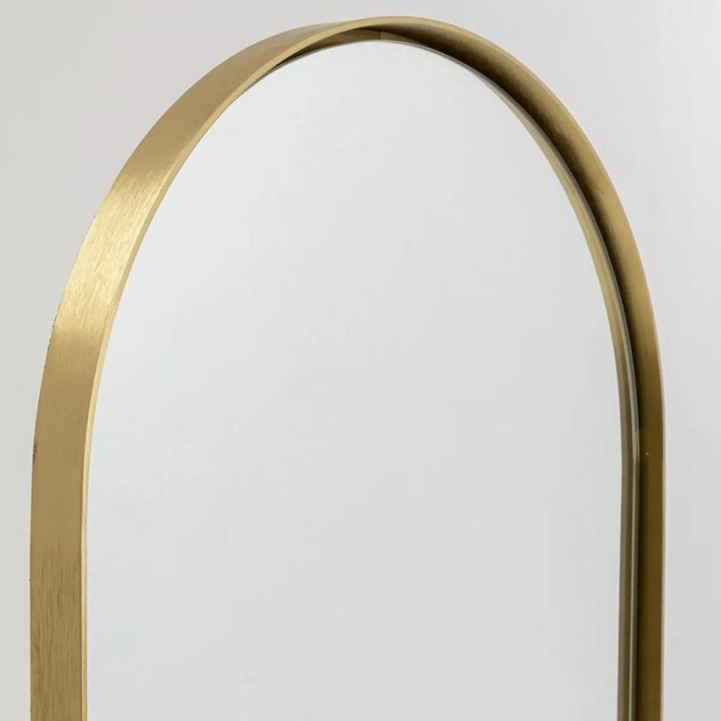 Kare Design Curve Staande Spiegel Messing - 40x170cm