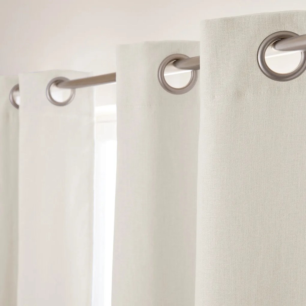 Verduisterend linnen gordijn met oogjes Colin