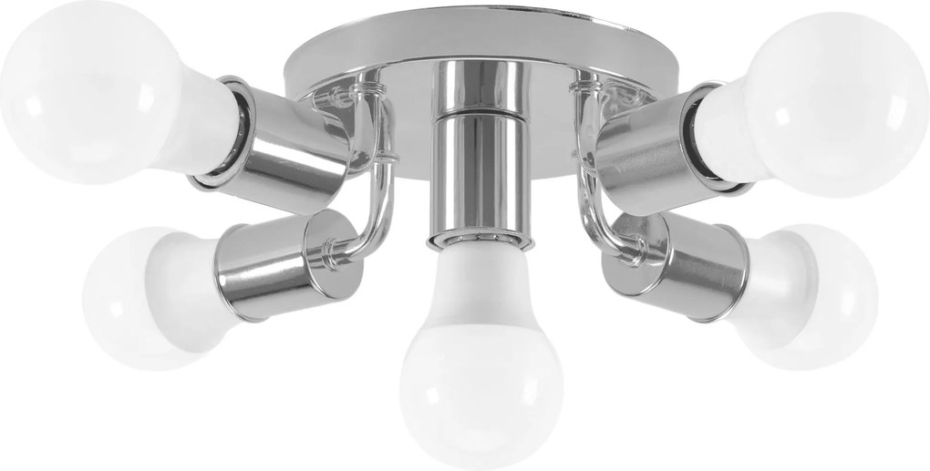 Plafondlamp Reflector Metaal Chroom APP707-5c