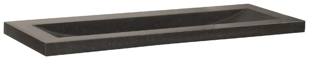 Sanituba Corestone wastafel basalt zonder kraangaten 120cm