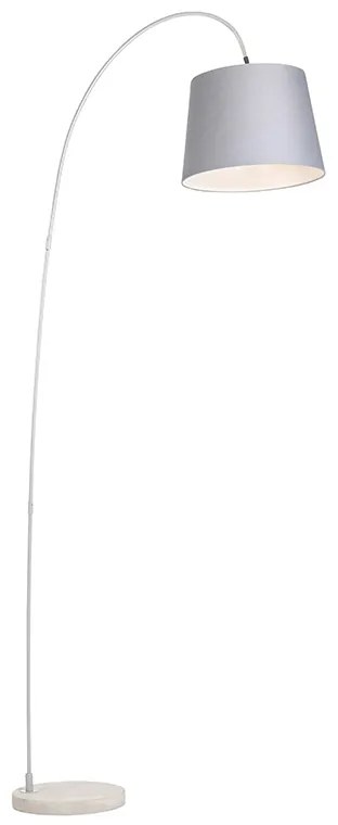 Smart booglamp staal met grijs incl. wifi A60 - Bend