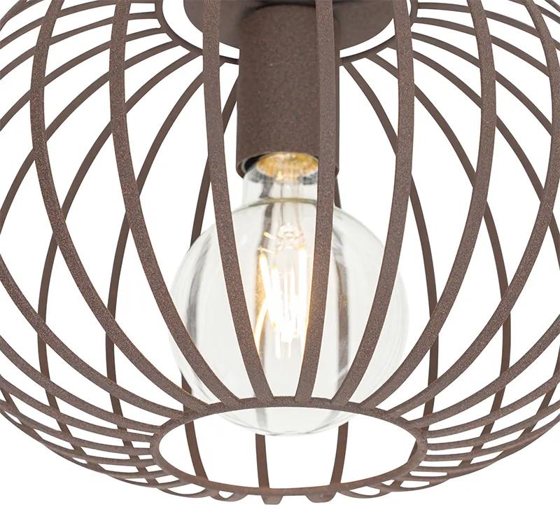 Design plafondlamp roestbruin 30 cm - Johanna Design E27 rond Binnenverlichting Lamp