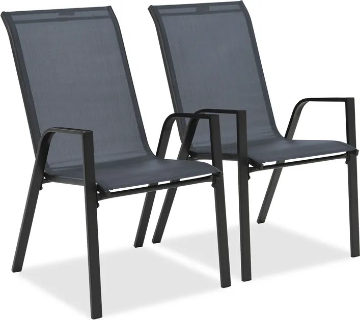 Modena/Bitonto zwarte tuintafel voor 6 personen Garden Point