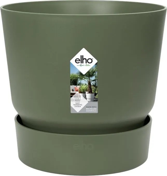 elho bloempot Greenville Round 55 - Blad groen (Groen) - Diameter 55 x H 50 cm