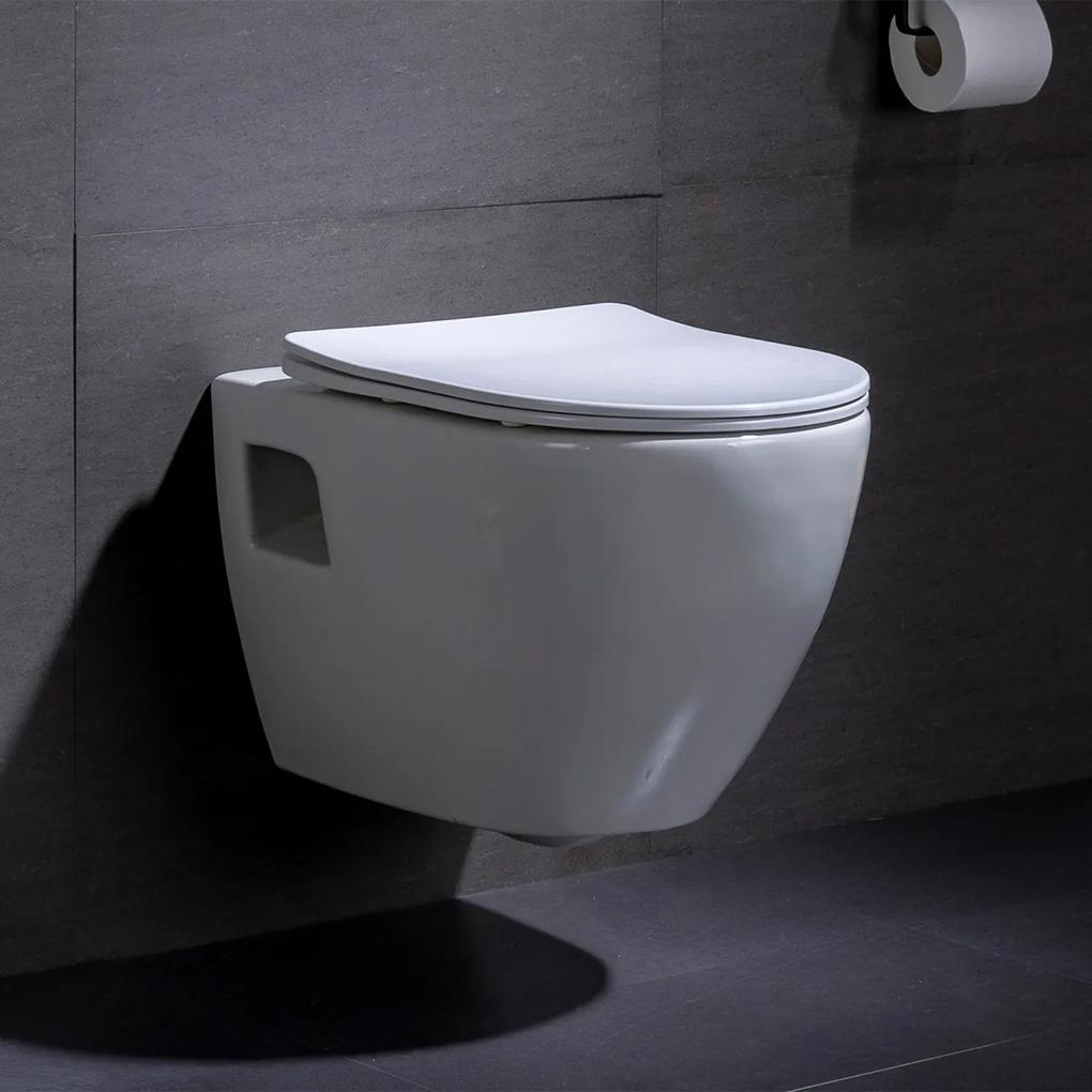 Wandcloset - Hangend toilet Daley Flatline - Inbouwtoilet WC Pot