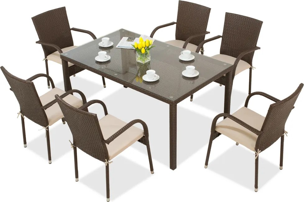 Milaan technorattan tuinset