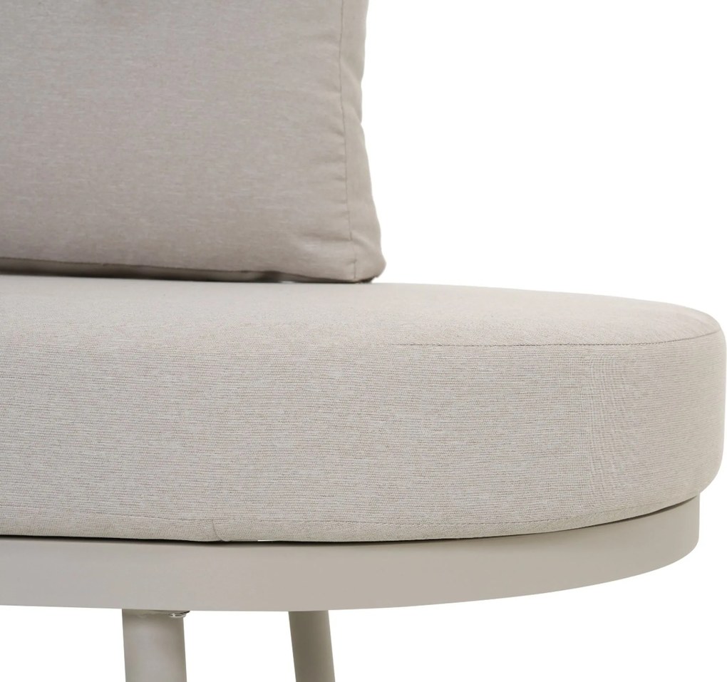 Loungeset tuin 5 personen Aluminium Zand/Beige Domani Furniture Sylva