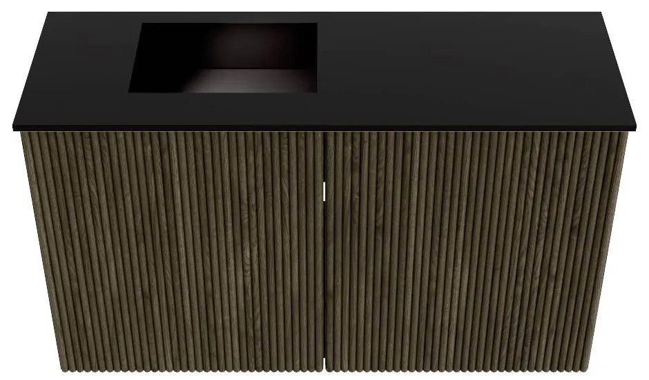 Mondiaz Joya 70cm toiletmeubel shadow met wastafel faye links 1 kraangat urban