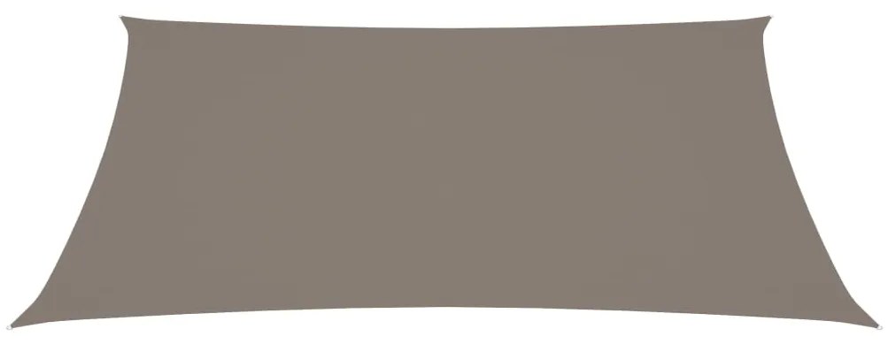 vidaXL Zonnescherm rechthoekig 4x6 m oxford stof taupe