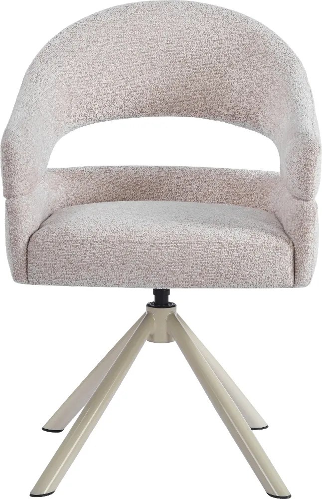 Eetkamerstoel Met Open Rug Beige Beige