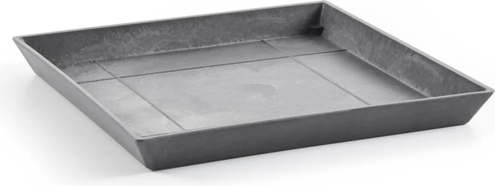 Ecopots onderschotel met waterreservoir - Vierkant - Grey - 43 x H3,5 cm