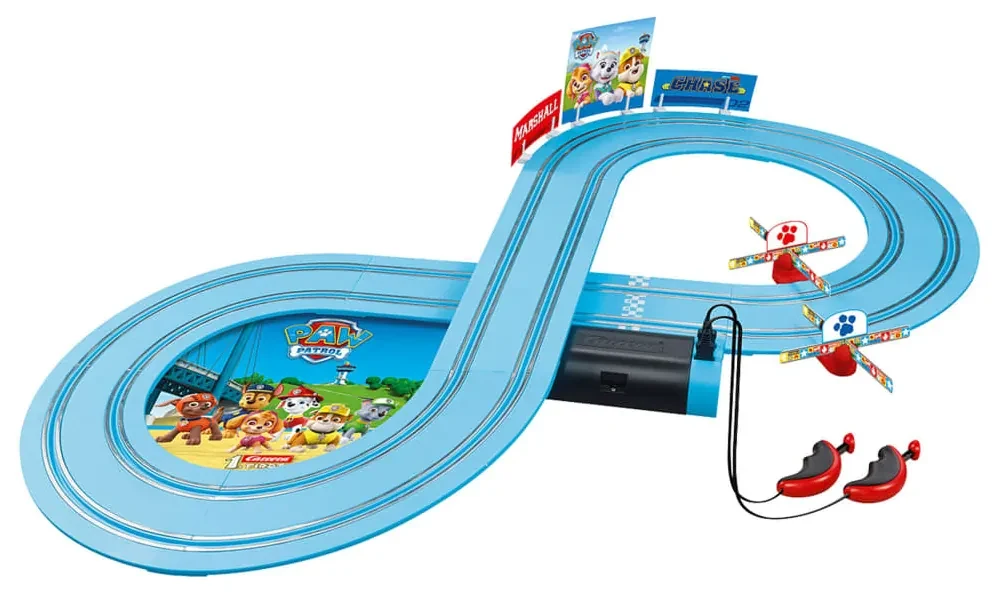 Carrera First – Voiture Paw Patrol Chase – Circuit Slot – Voiture Officielle – Dès 3 Ans – Bleue
