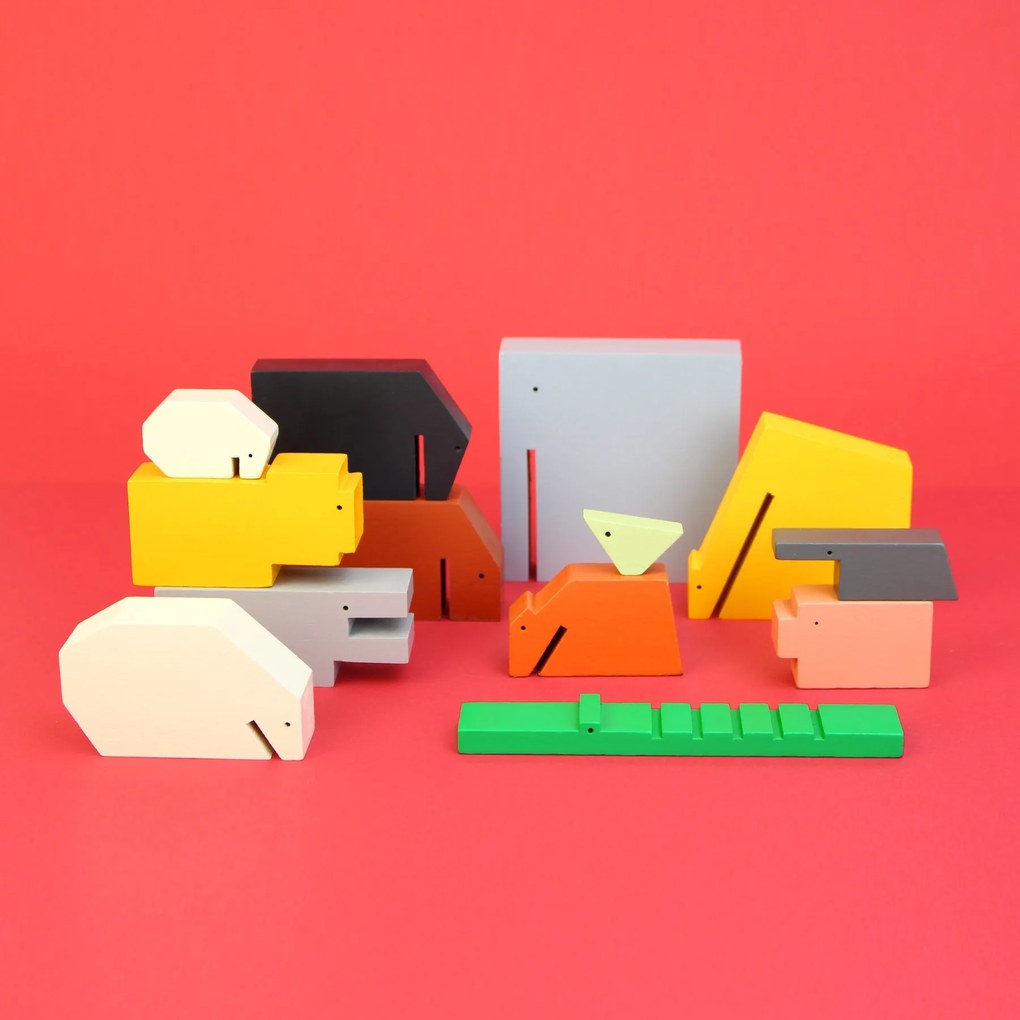 Houten Dieren - Floris Hovers - 13-delig