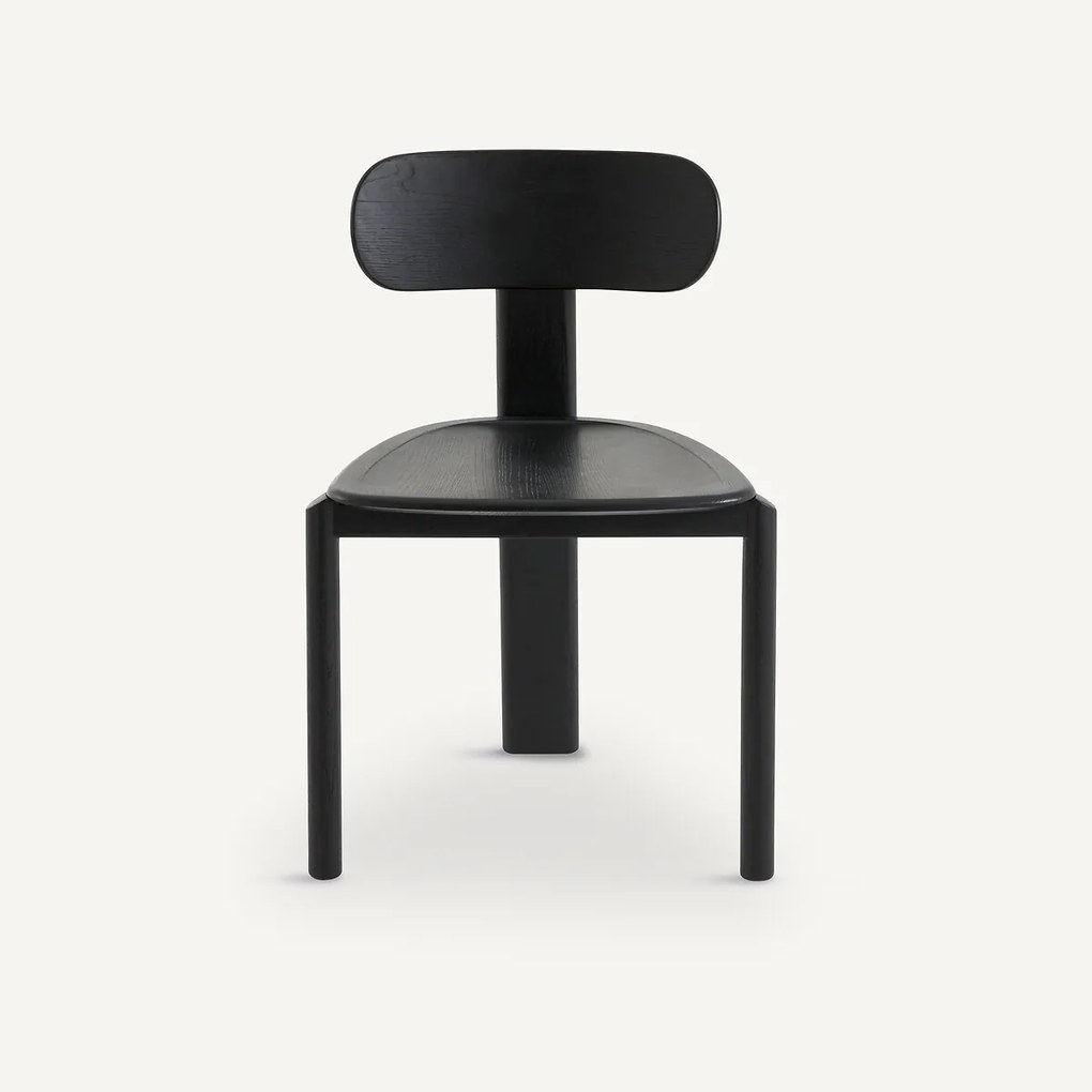 Eiken en fineer stoel, design E. Gallina, Marais