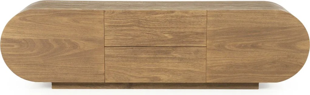 Eleonora King Ovaal Tv-meubel Mangohout 160 Cm - 160x40x43cm.