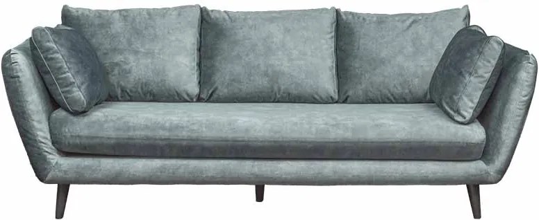3-zits bank Runda | velours Adore Steel grijs 149