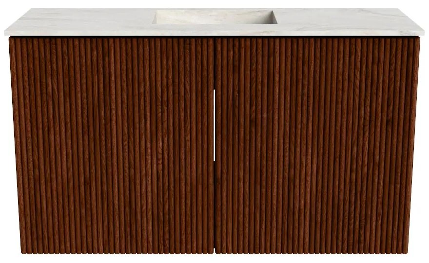 Mondiaz Joya DLux 70cm toiletmeubel ruby met wastafel faye midden zonder kraangat ostra