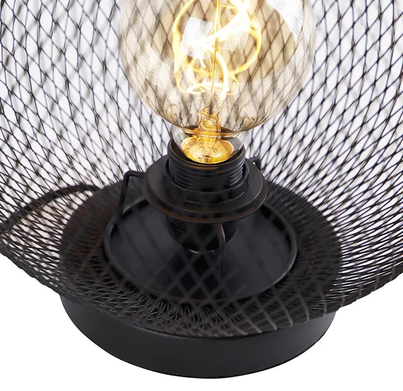 Moderne tafellamp zwart - Mesh Ball Modern E27 Draadlamp bol / globe / rond Binnenverlichting Lamp