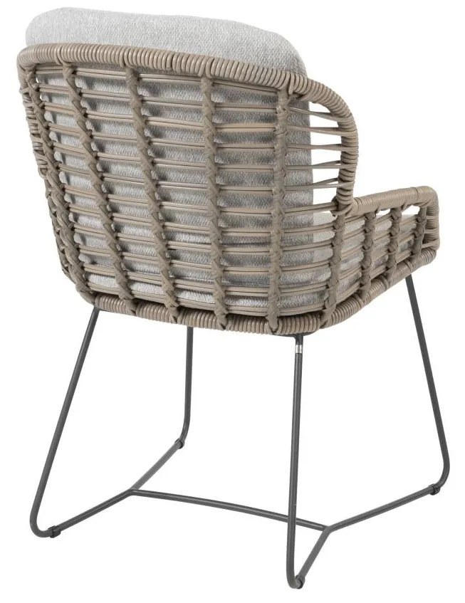 4 Seasons Outdoor Lugano dining set pure met Prado tafel teak blad Ø 160 cm * Sale *  Tuinset    houtkleur weerbestendig