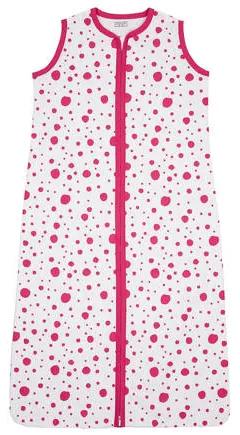 Dots baby slaapzak zomer 110 cm bright pink