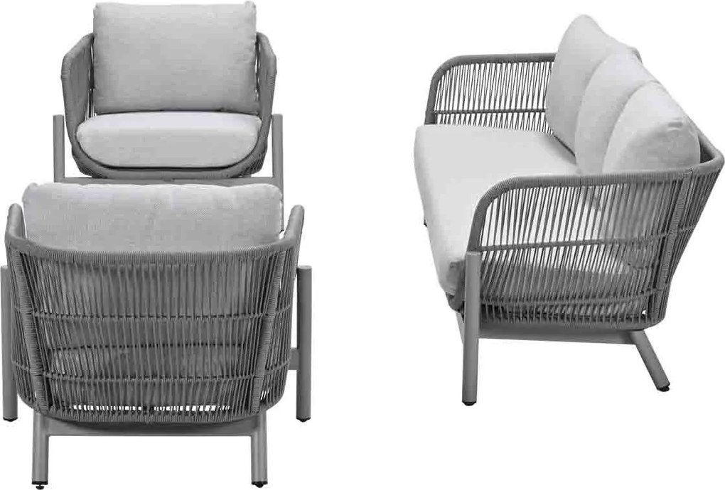 Garden Impressions Luzia loungeset 3-delig - taupe - grey sand