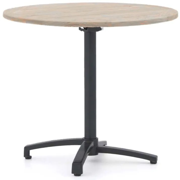 + 15% kassakorting | Inklapbare tafel Bellagio  | Rond  | Tuintafel Teakhout | Ø85cm | 2 personen | Kees Smit Tuinmeubelen