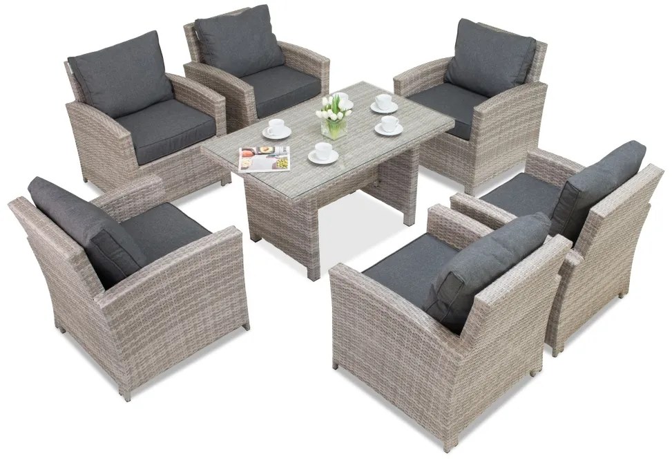 Garden Point Parma Premium Grey tuinset