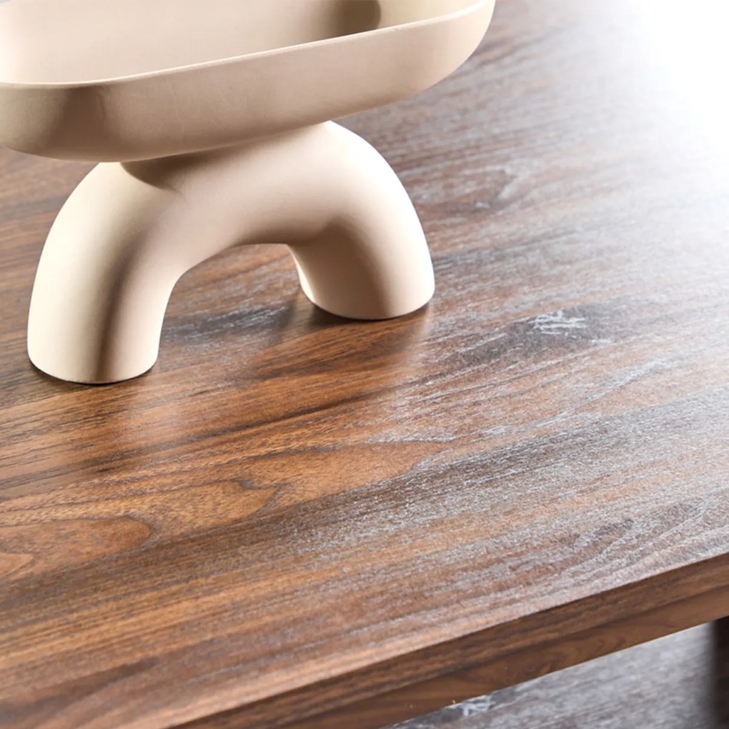 Salontafel Met Houten Frame - 60 X 130cm.