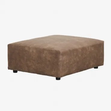 Poef (105x85 Cm) Voor Modulaire Bank Bruna Bruin Koffie Suède - Sklum