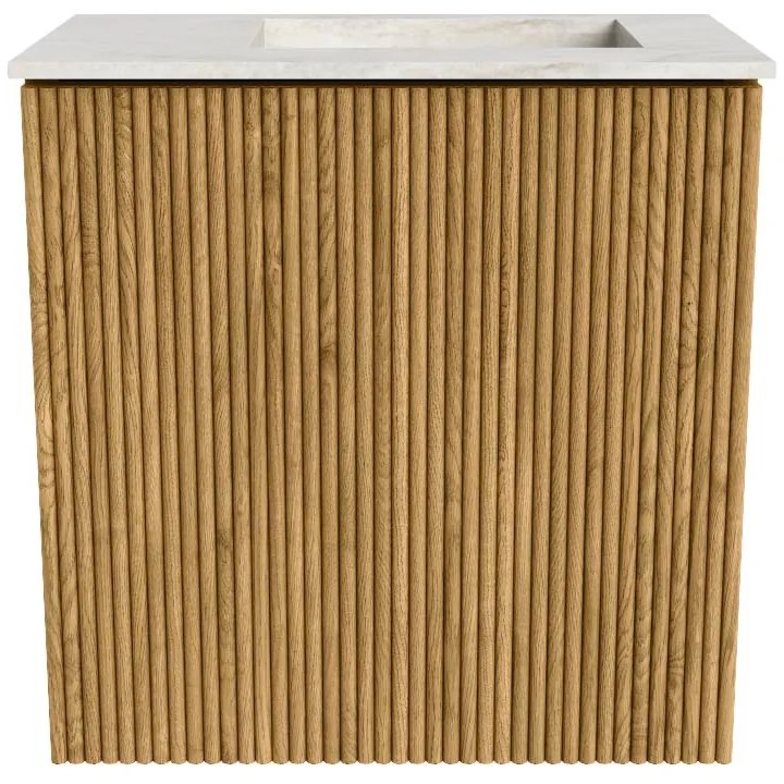 Mondiaz Joya DLux 40cm toiletmeubel oak met wastafel faye rechts zonder kraangat ostra