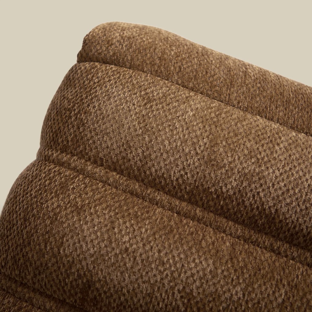Verstelbare Lounge Fauteuil Retro Caramel