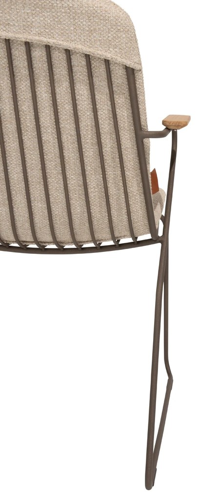 4 Seasons Outdoor Veneto dining set terre met Prado tafel met keramisch blad 240 x 105 cm Tuinset bruin weerbestendig