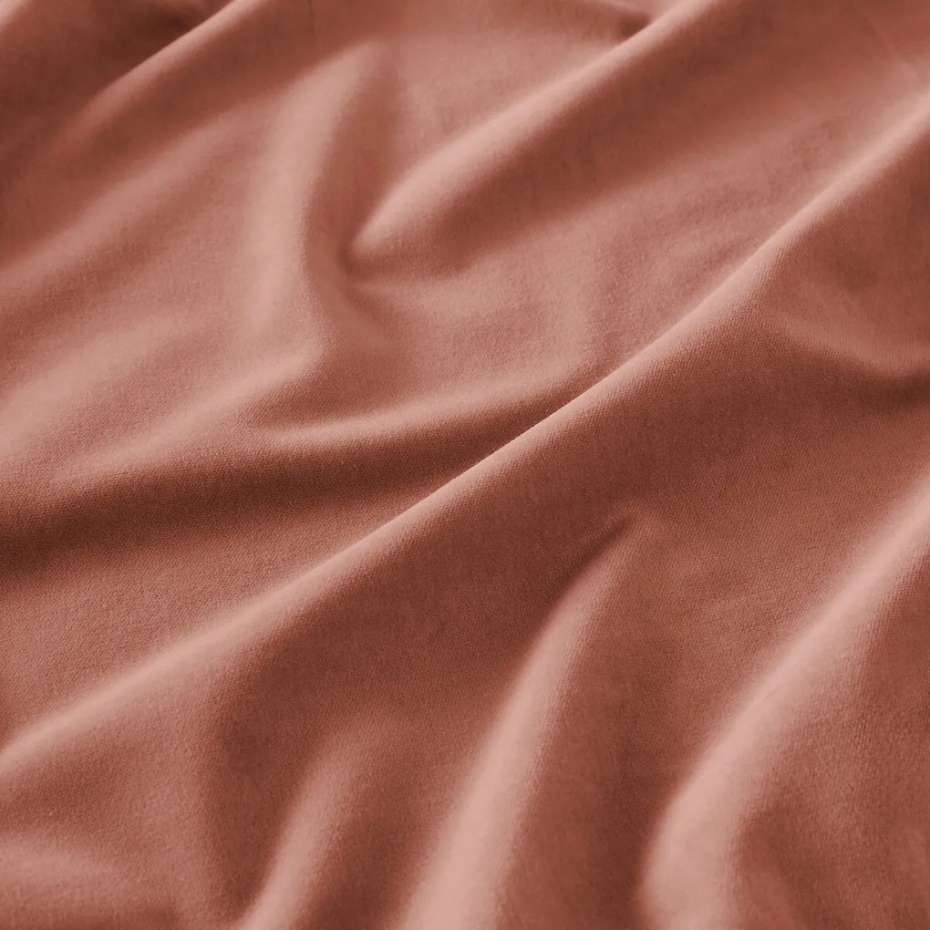 Fluwelen gordijn, met aangerimpelde bies en golf, VELVET