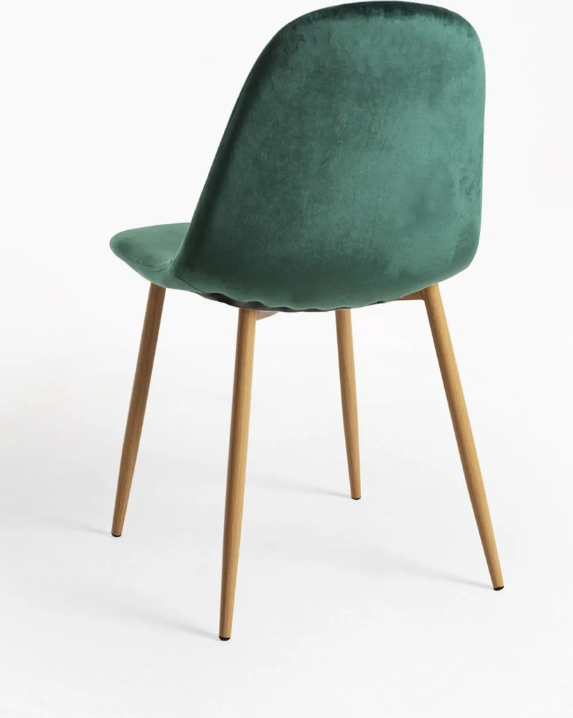 Set 4 Teok Fluwelen Stoelen