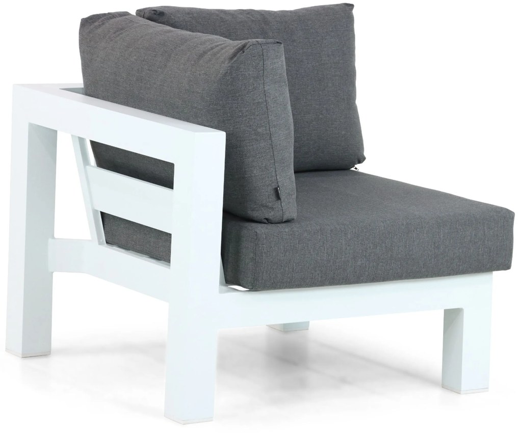 Hoek loungeset 5 personen Aluminium Wit Lifestyle Garden Furniture Luca