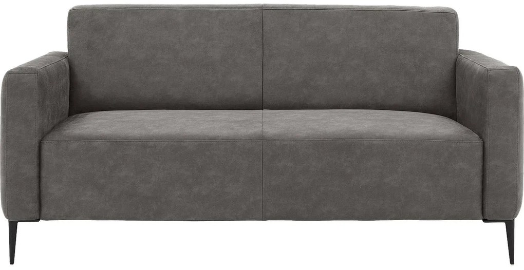 Goossens Key West grijs, micro leer, 2,5-zits, modern design