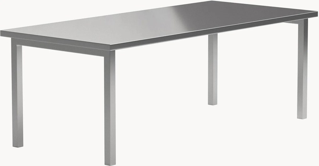 Eettafel Cilo van edelstaal, 210 x 95 cm
