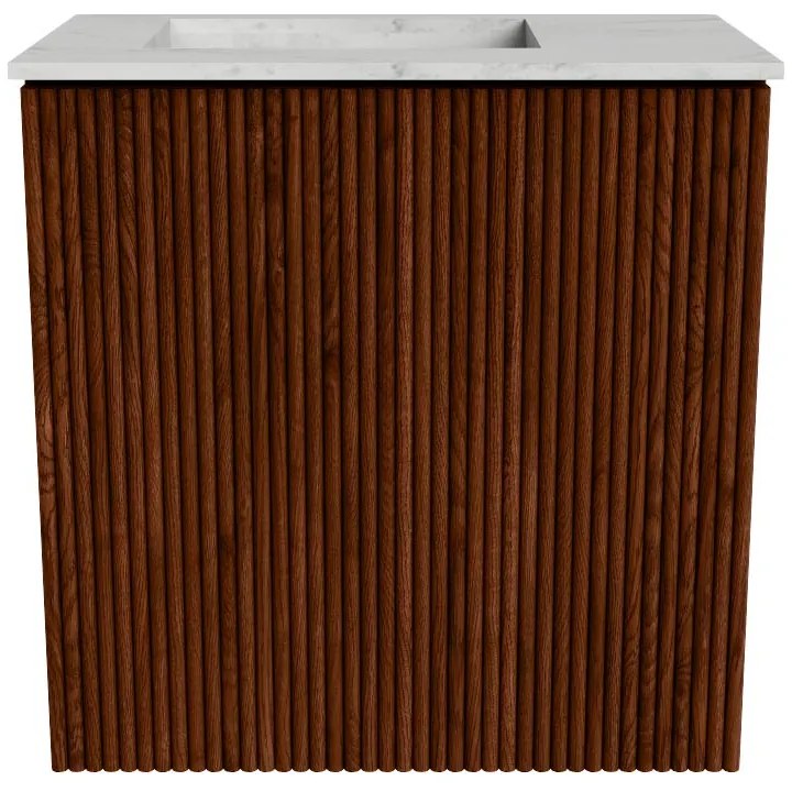 Mondiaz Joya DLux 40cm toiletmeubel ruby met wastafel faye links zonder kraangat opalo