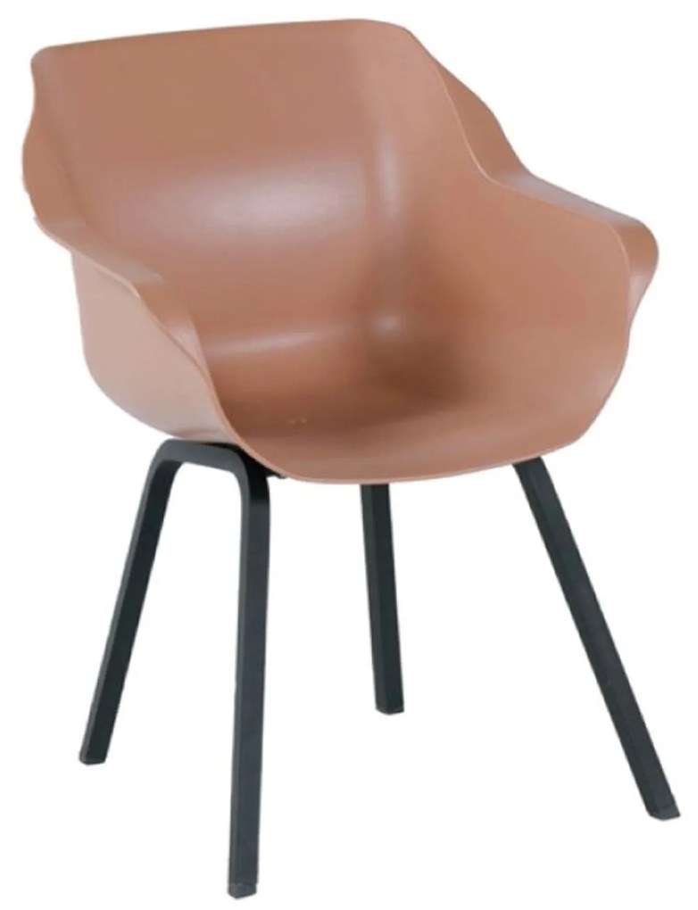 Tuinstoel Kunststof Oranje Hartman Sophie Element italian terra - met gratis kussen