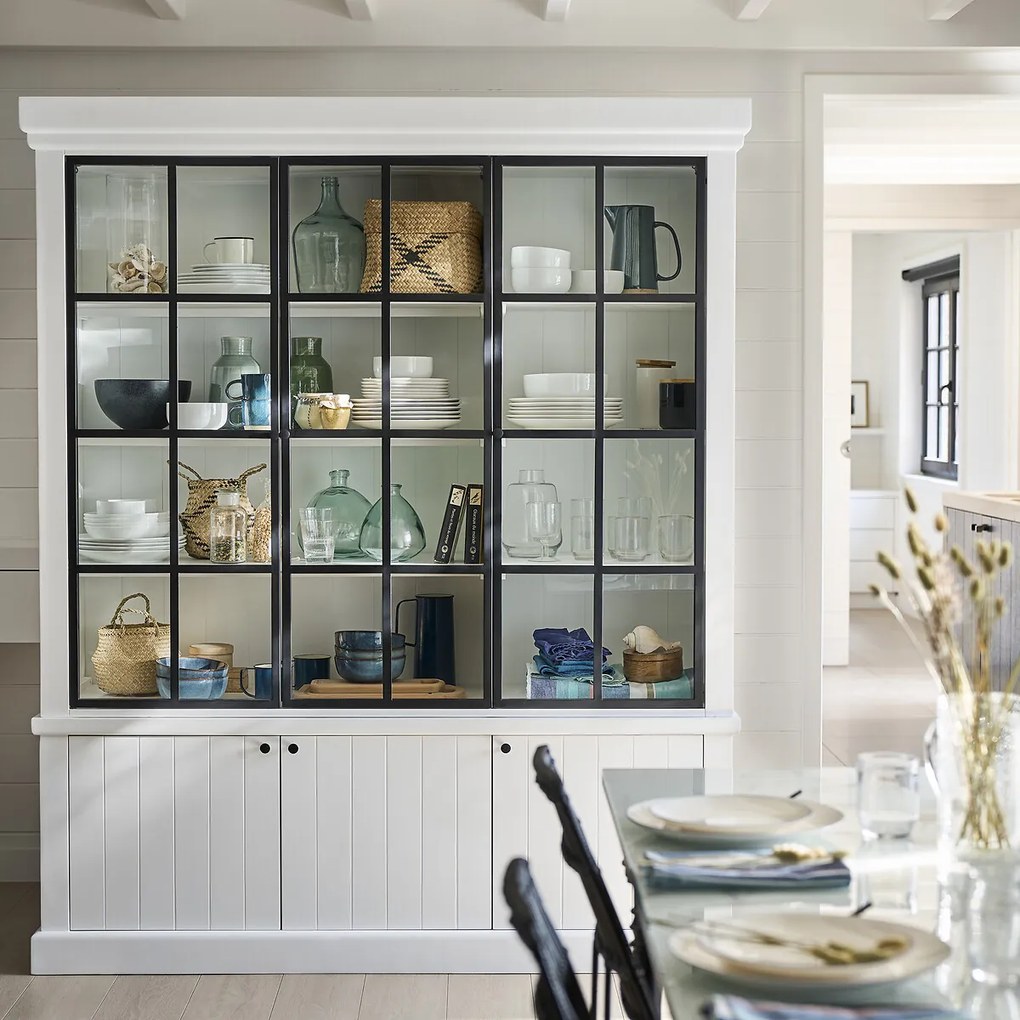 Buffetkast in massief grenenhout en MDF, Xinia