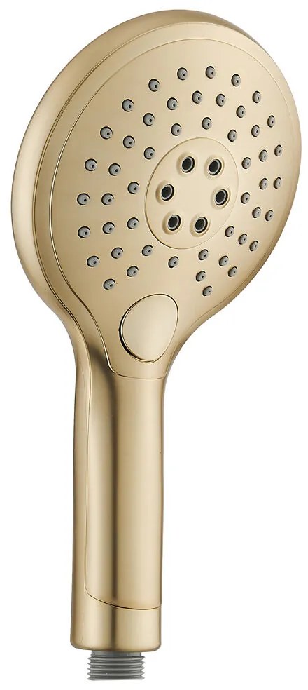 Saniclear Brass glijstangset met 2 standen handdouche geborsteld messing - mat goud