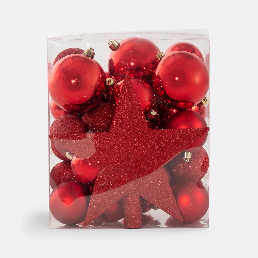 Set van 33 Kerstboom versieringen, Caspar