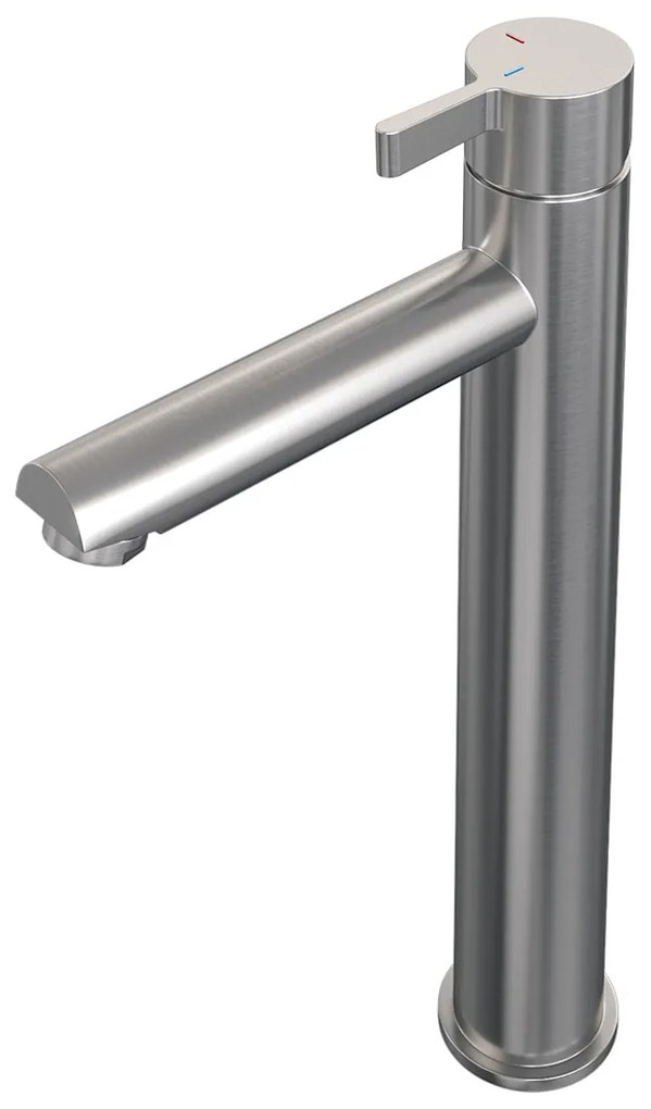 Brauer Brushed Edition ColdStart verhoogde wastafelkraan energy-saving model E RVS geborsteld PVD