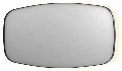 INK SP30 spiegel - 160x4x80cm contour in stalen kader incl indir LED - verwarming - color changing - dimbaar en schakelaar - geborsteld metal black 8409785