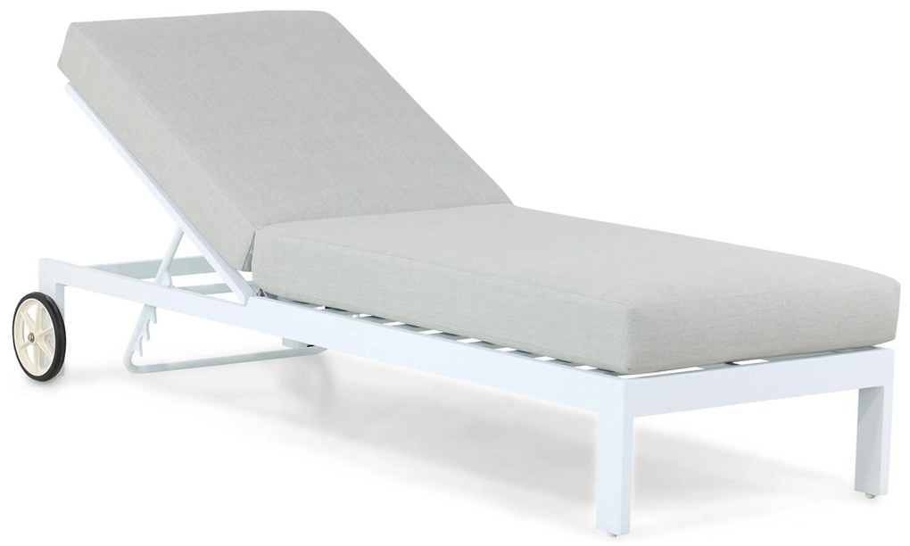 Santika Mulsanne Lounger Aluminium Wit
