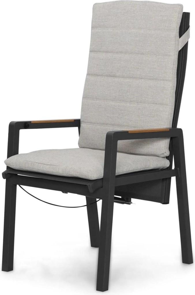 Tuinset 4 personen 180 cm Aluminium Grijs Lifestyle Garden Furniture Vivaro/Camila