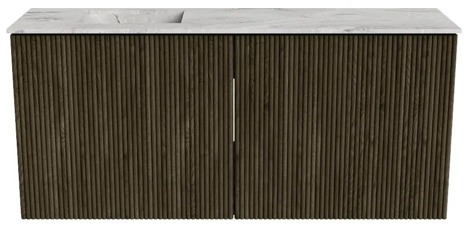 Mondiaz Joya DLux 90cm toiletmeubel shadow met wastafel faye links 1 kraangat glace